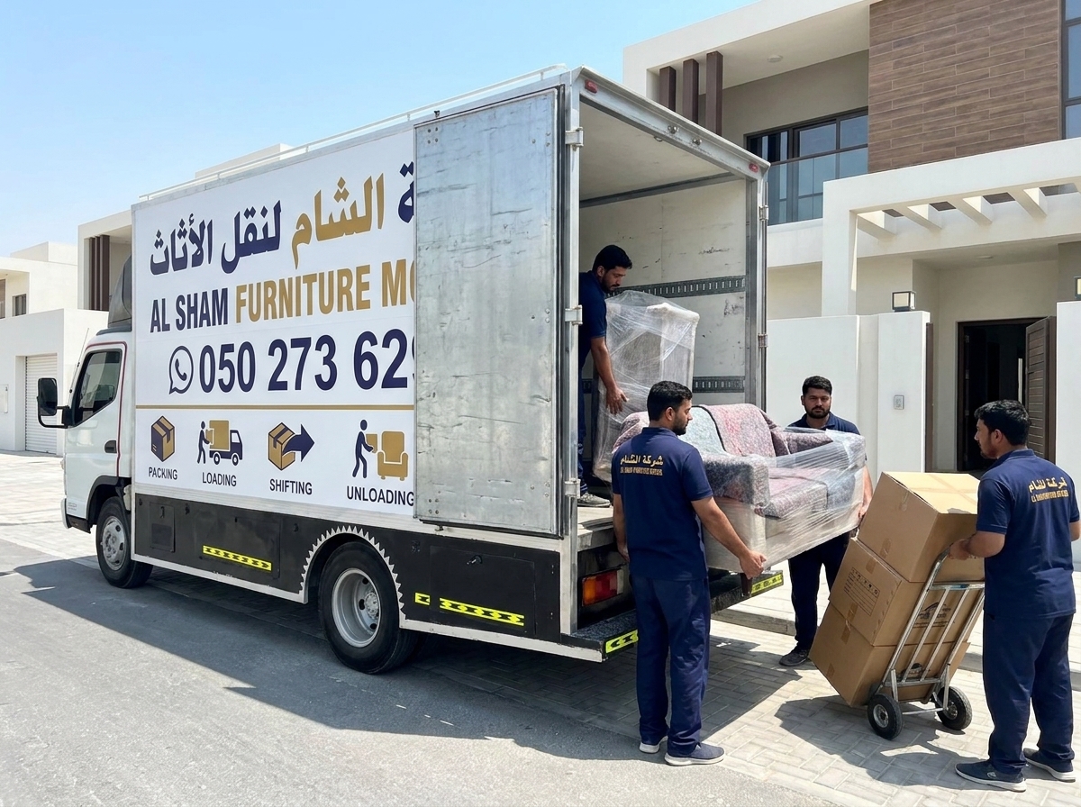 Villa movers in Ajman moving furniture